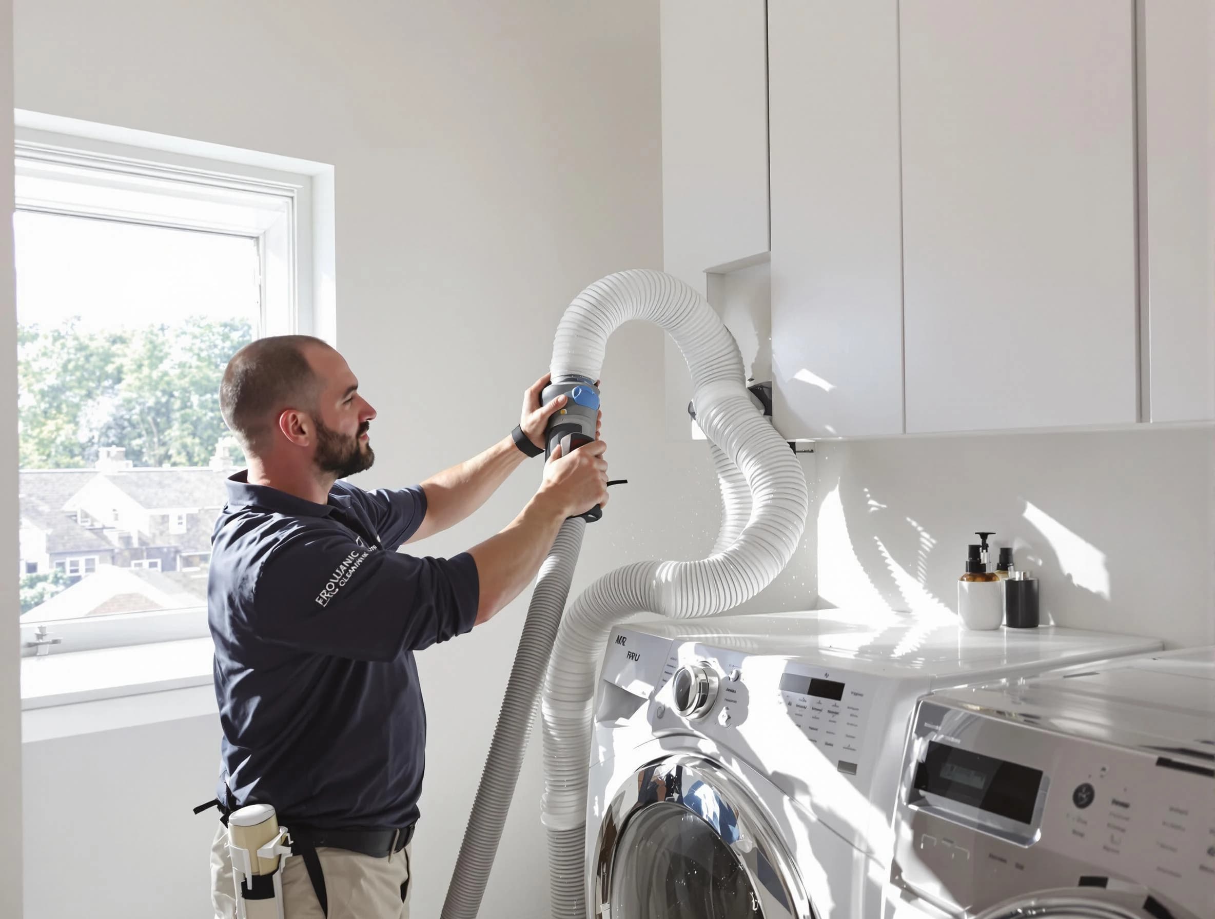 Certified Northglenn Dryer Vent Cleaning technician performing dryer vent cleaning in Northglenn