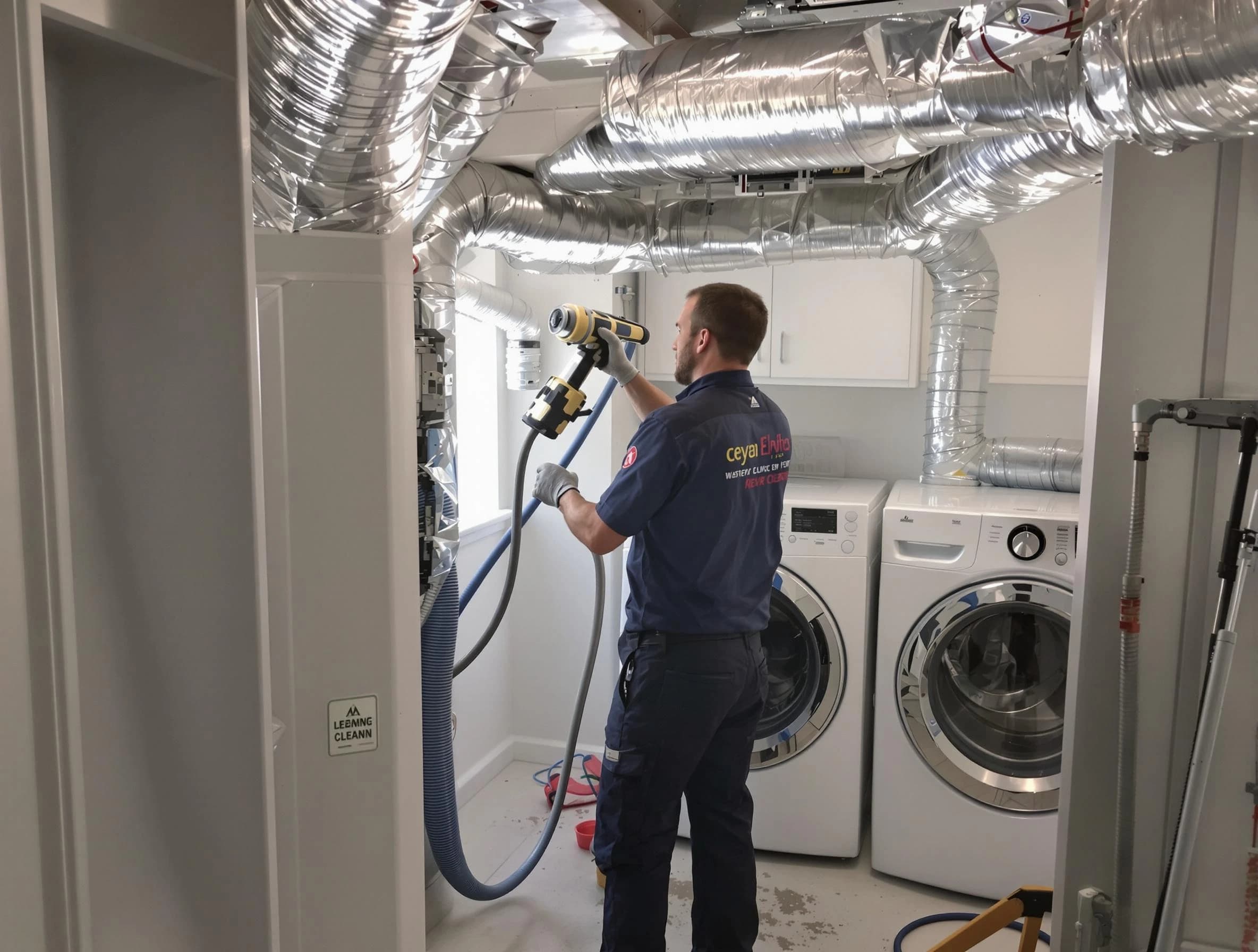 Northglenn Dryer Vent Cleaning specialist using advanced equipment for thorough duct cleaning in Northglenn