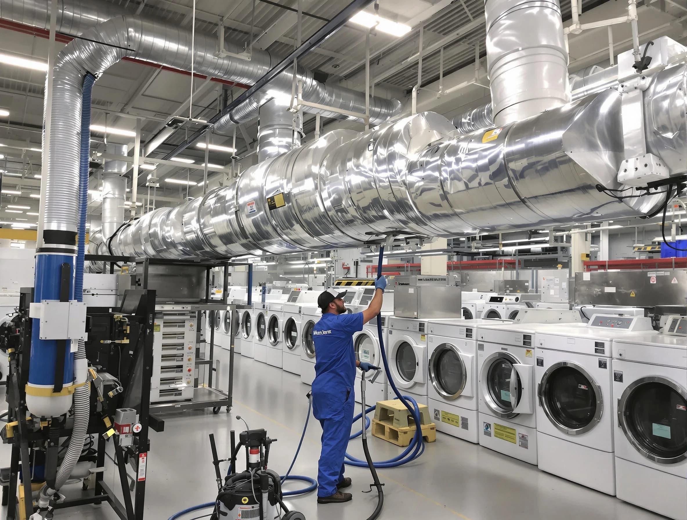 Northglenn Dryer Vent Cleaning team performing heavy-duty industrial dryer vent cleaning in Northglenn