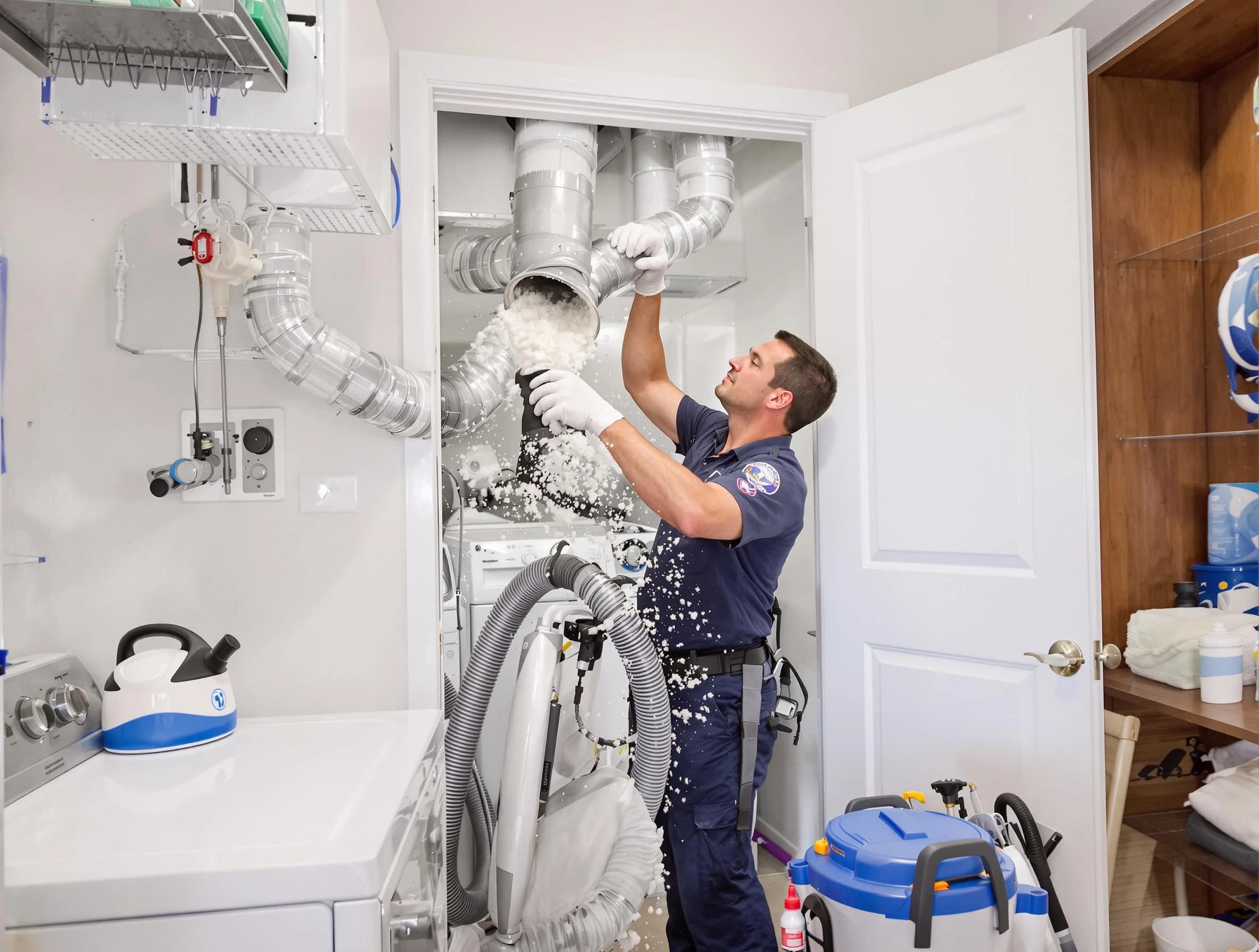 Northglenn Dryer Vent Cleaning technician delivering thorough residential dryer vent cleaning service in Northglenn