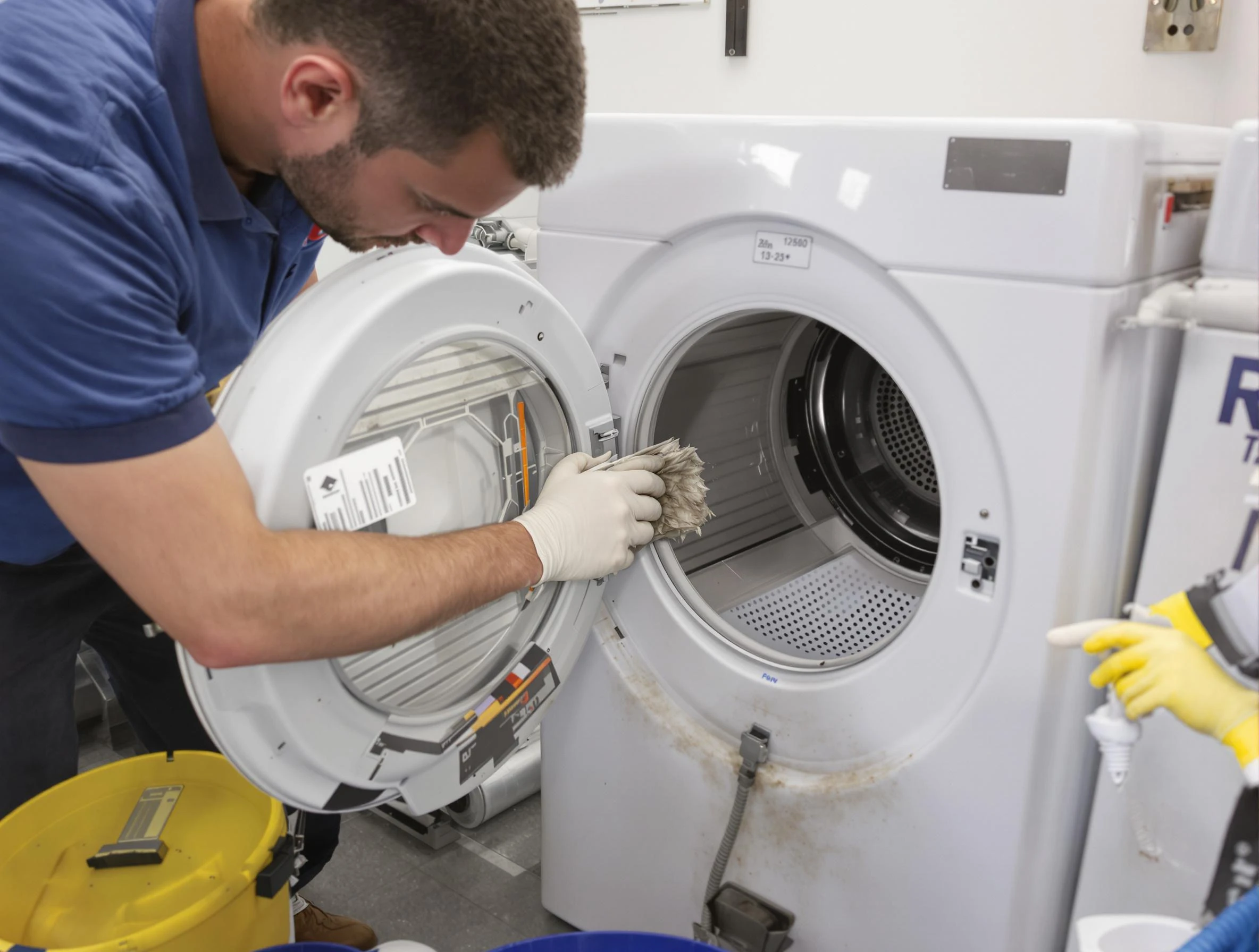 Northglenn Dryer Vent Cleaning specialist performing detailed lint trap cleaning service in Northglenn